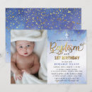 Search for baptism 1st birthday invitations Watercolor