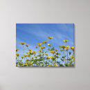 Search for blue sunflower canvas prints Sky