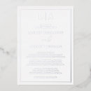 Search for silver border invitations Minimalist