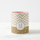 Search for glitter chevron mugs Gold