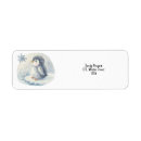 Search for winter baby return address labels Watercolor