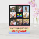 Search for 26th birthday cards Twenty sixth birthday