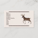 Search for buck business cards Whitetail