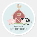 Search for farm animals birthday stickers Boy