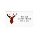 Search for flannel return address labels Red