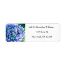 Search for hydrangea flowers return address labels Feminine