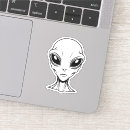 Search for alien face stickers Science fiction