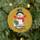 Search for snowman christmas tree decorations 1st