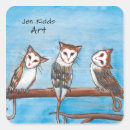 Search for owl and cat stickers Owls
