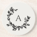 Search for botanical coasters Black and white