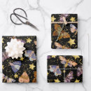 Search for gold star wrapping paper Black