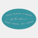 Search for black return address stickers Simple typography
