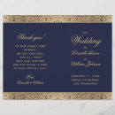 Search for rose gold and navy blue wedding programs Floral