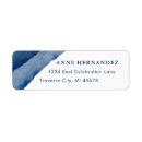 Search for blue graduation return address labels Watercolor