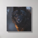 Search for black wolf canvas prints Wild animal