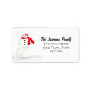 Search for snowman return address labels Festive