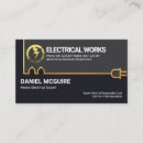 Search for electrical wiring business cards Electrician