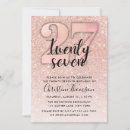 Search for twenty seventh birthday invitations Gold