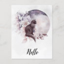 Search for gothic cat postcards Mystical