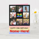 Search for 25th birthday cards Twenty fifth birthday