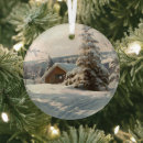 Search for log cabin christmas tree decorations Pine trees