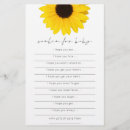 Search for sunflower baby shower games Floral