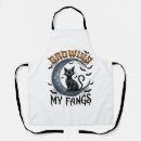 Search for crescent moon aprons Halloween