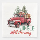 Search for vintage truck napkins Christmas tree
