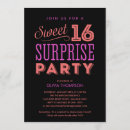 Search for surprise sweet 16 invitations Modern
