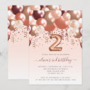 Search for rose gold balloons invitations Girly