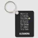Search for funny volleyball key rings Team