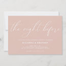 Search for blush rehearsal dinner invitations Simple
