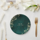 Search for emerald green gold plates Floral