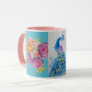 Search for pretty peacock mugs For her
