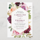 Search for plum and gold wedding invitations Watercolor floral