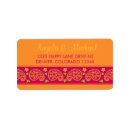 Search for indian wedding return address labels Floral