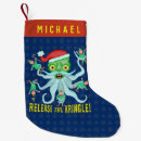 Search for octopus christmas stockings Santa claus