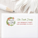 Search for merry and bright return address labels Greenery