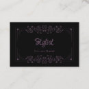 Search for gothic business cards Black