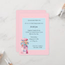 Search for bubble gum pink invitations Whimsical