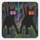 Search for psychedelic cat stickers Feline