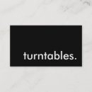 Search for turntable business cards Disc jockey