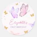Search for little girl birthday stickers Watercolor