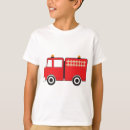 Search for fire engine boys tshirts Red fire truck