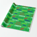 Search for christmas words wrapping paper Blue