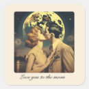 Search for love you to the moon stickers Valentine