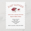 Search for lady bug baby shower invitations Red