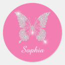 Search for pink butterflies stickers For her