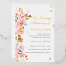 Search for butterfly memorial service invitations Pink