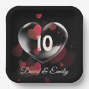 Search for 10th anniversary plates Black